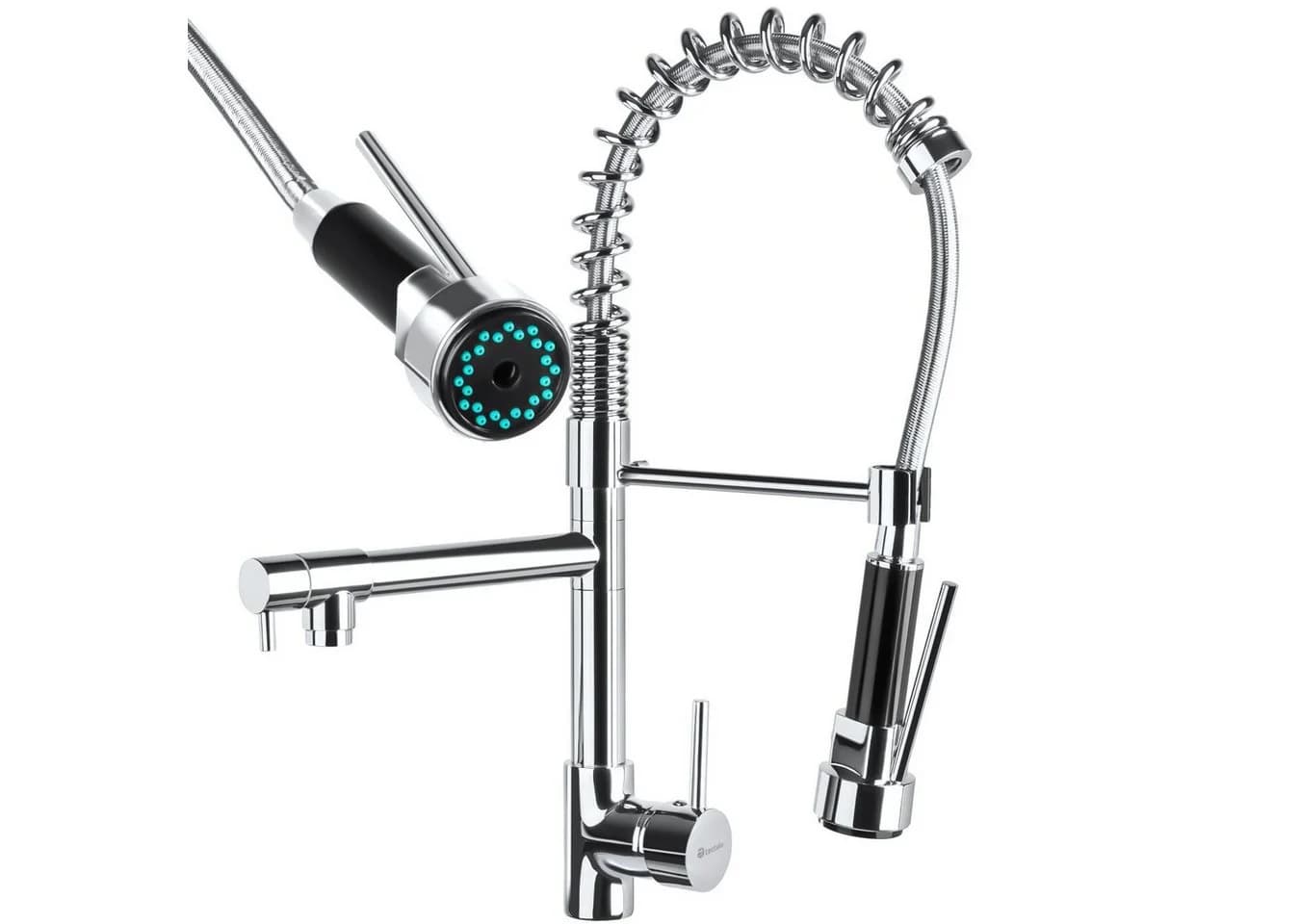 tectake Spültischarmatur Küchenarmatur Hochdruck Chrom - Bild 3