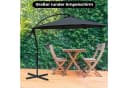 habeig Ampelschirm 3m Wasserdicht Grau PVC Bild 1