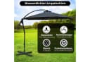 habeig Ampelschirm 3m Wasserdicht Grau PVC Bild 4