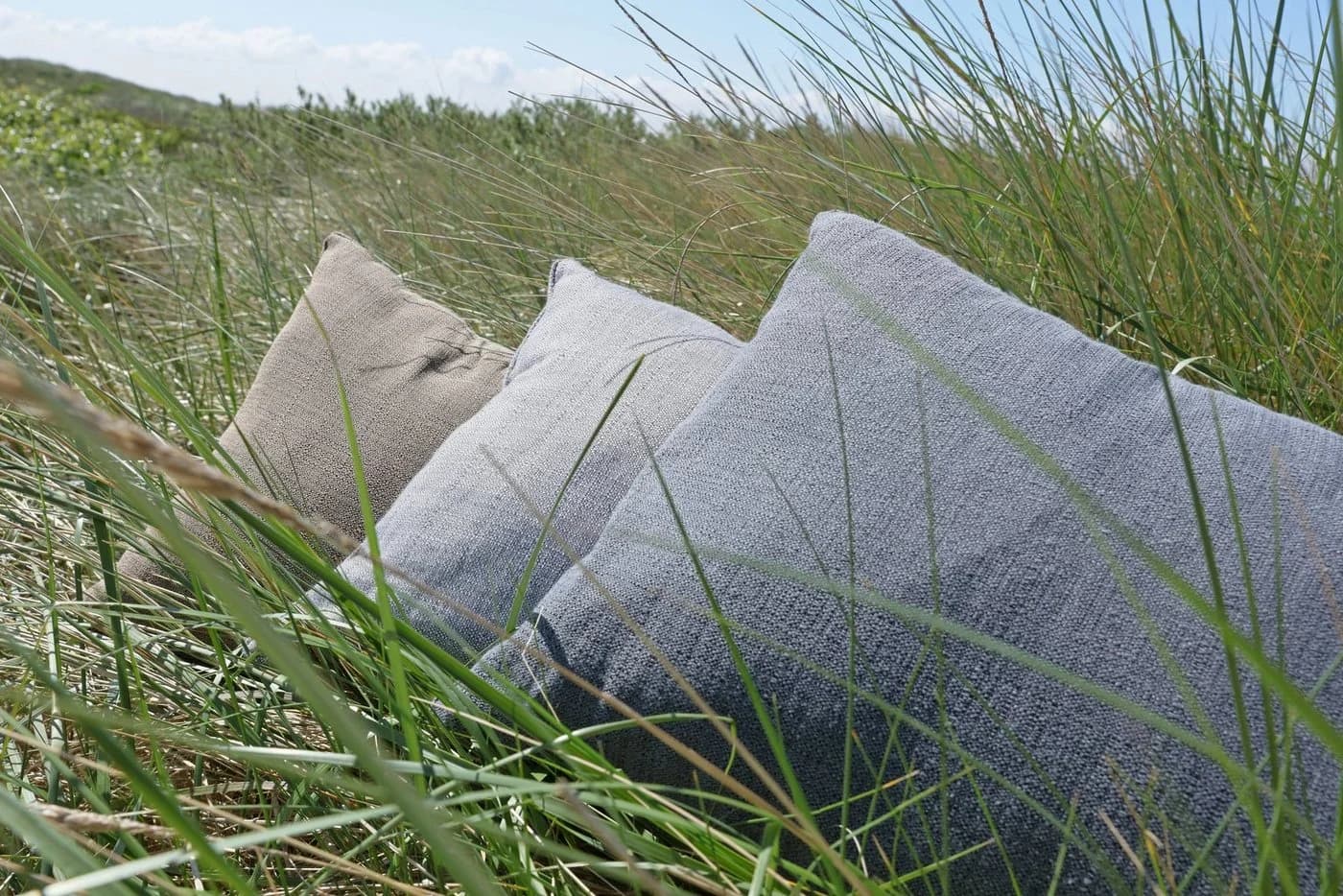 habeig Rückenkissen 40x60cm Grau Anthrazit Taupe Wetterfest - Bild 3