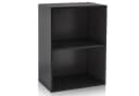 habeig Bücherregal Tube Schwarz 2 Fächer Standregal Bild 2