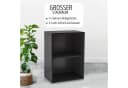 habeig Bücherregal Tube Schwarz 2 Fächer Standregal Bild 4