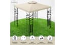 habeig Pavillon Toskana 3x3m 100% Wasserdicht Beige Metall Bild 1