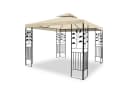 habeig Pavillon Toskana 3x3m 100% Wasserdicht Beige Metall Bild 2