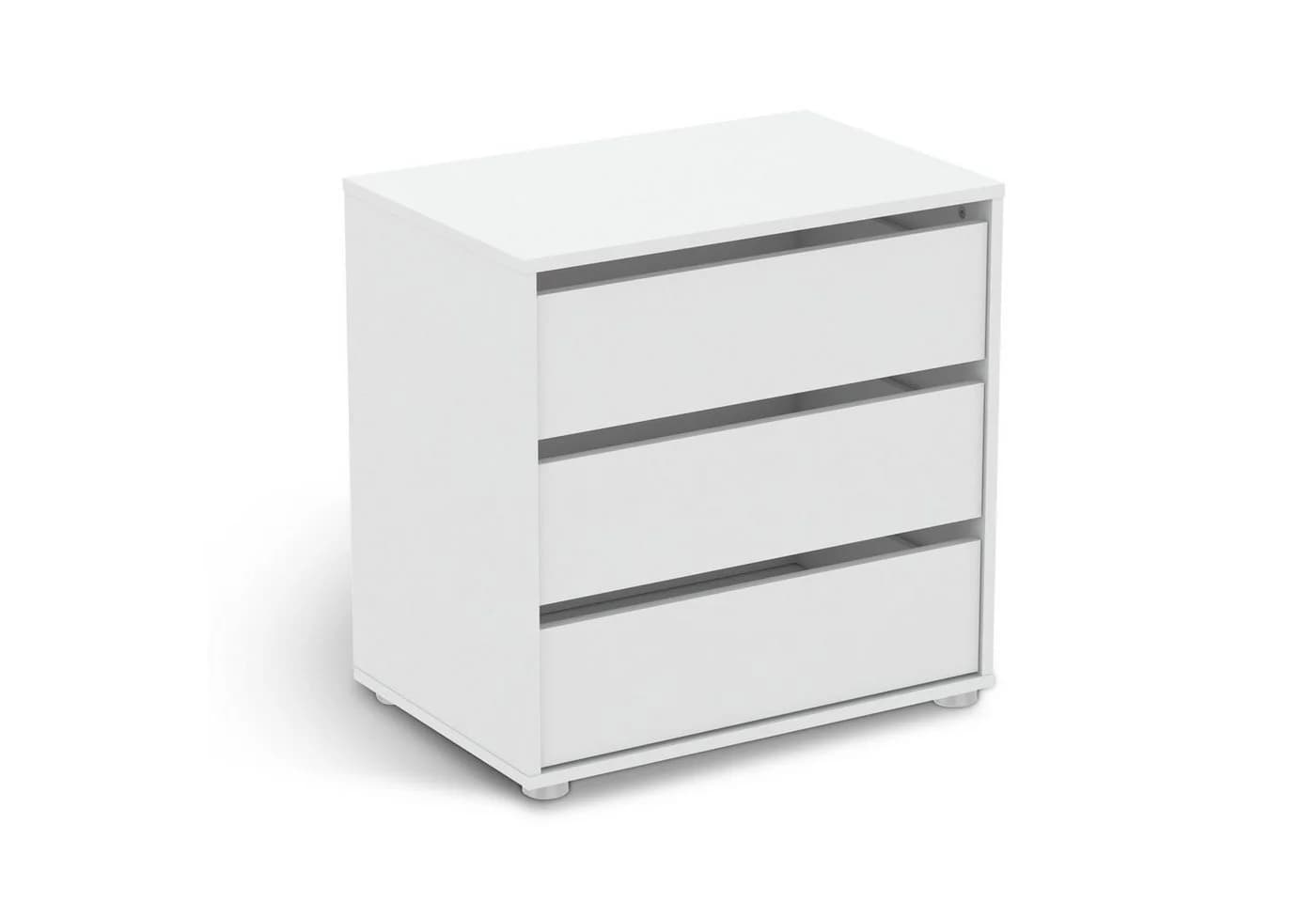 habeig Schubkastenkommode Kommode BLANK weiß Flurschrank Wäscheschrank Schlafzimmer Sideboard - Bild 2