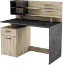 habeig Regal-Schreibtisch mit USB-Anschlüssen und Sichtschutz Bild 4