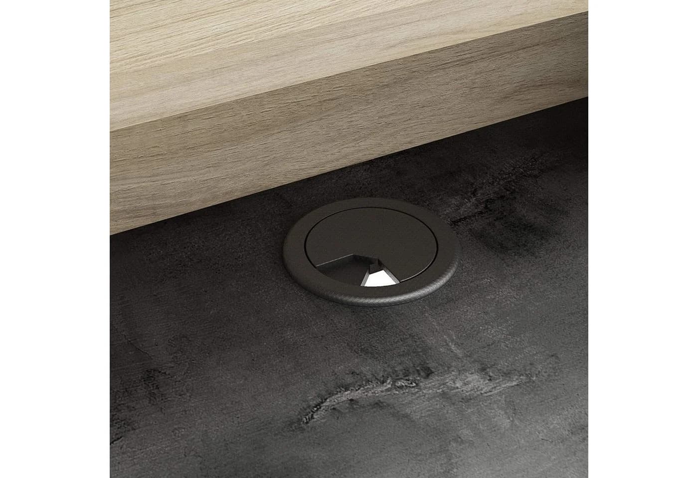 habeig Regal-Schreibtisch mit USB-Anschlüssen und Sichtschutz - Bild 5