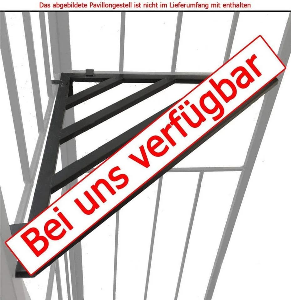 habeig Grillpavillon 3x3m Metall Pavillon Ersatzgestänge - Bild 3