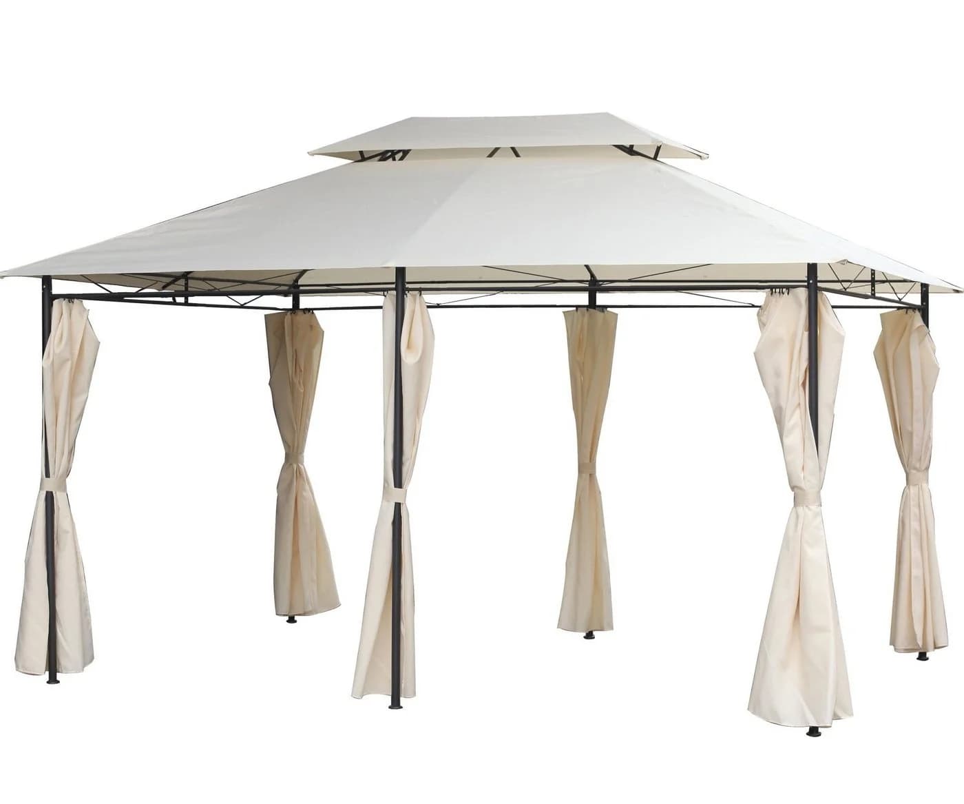 habeig Wasserdichter Pavillon 3x4m mit Seitenwänden - Bild 2