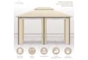 habeig Wasserdichter Pavillon 3x4m mit Seitenwänden Bild 5