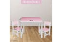 habeig Kindersitzgruppe mit Tisch und 2 Stühlen Rosa/Weiss Bild 4