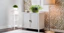 habeig Beistelltisch Badschrank Flurtisch Salontisch Badezimmerschrank Tisch Weiß Bild 3