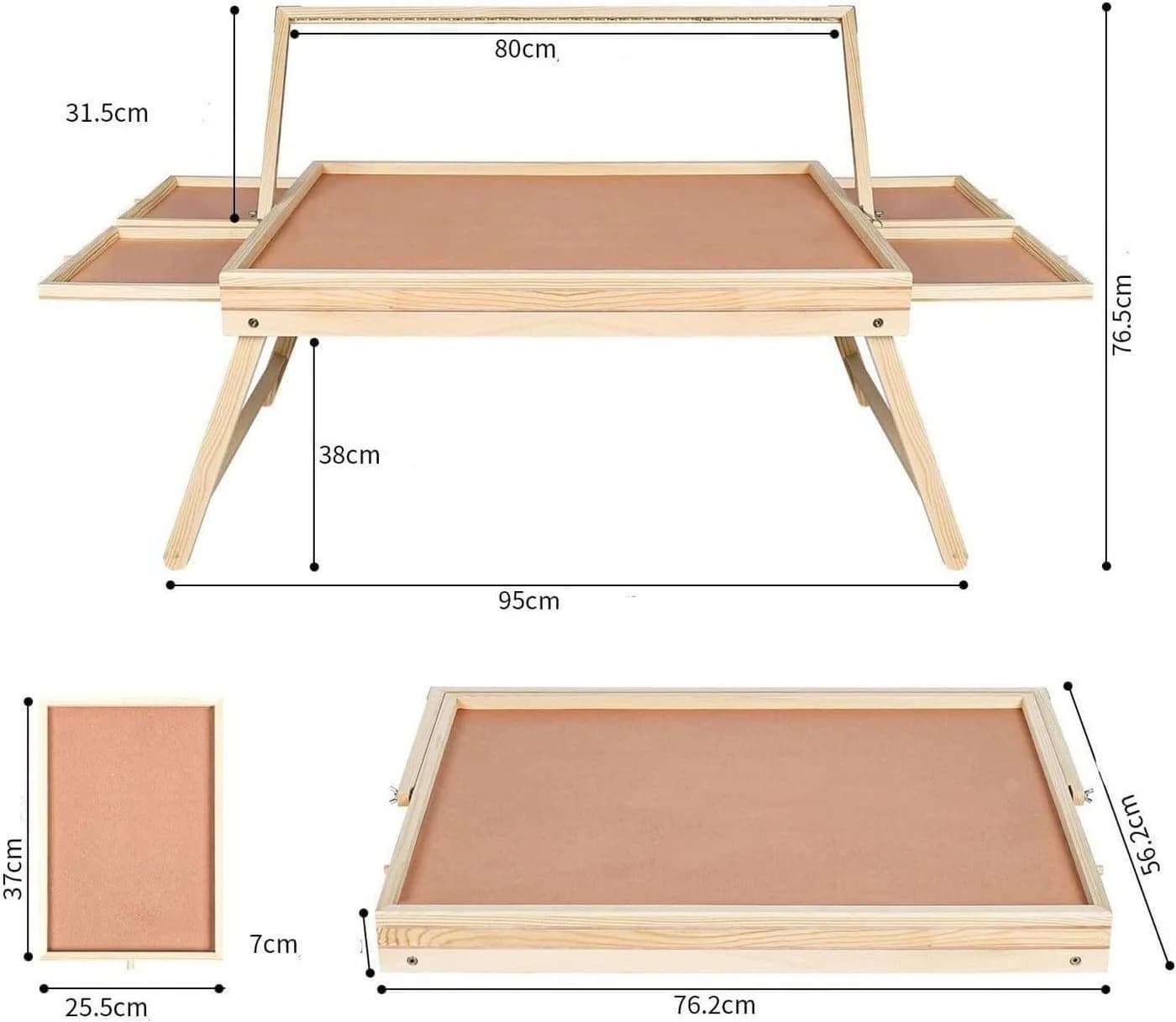 habeig Puzzlematte Puzzlebrett Puzzletisch für 1.000 Teile mit Licht - Bild 3
