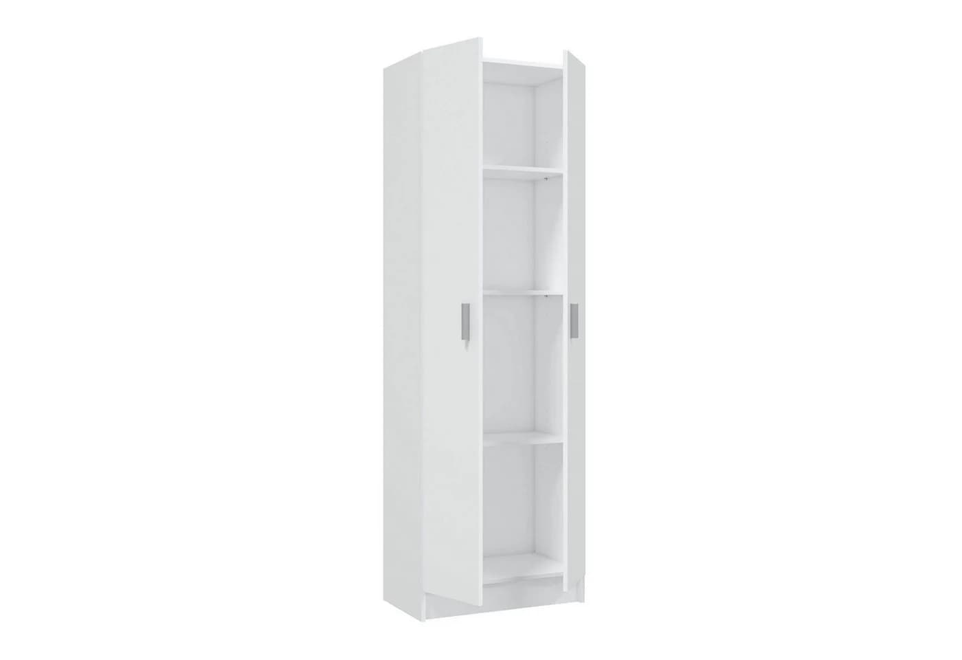 habeig Mehrzweckschrank Weiß 180 cm mit 2 Türen - Bild 2