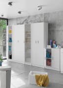habeig Mehrzweckschrank Weiß 180 cm mit 2 Türen Bild 4