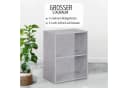 habeig Bücherregal Tube Grau 2 Fächer Standregal Bild 1