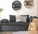 habeig Bambus Wandregal Rund 60 cm Natur Bild 1