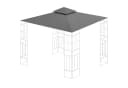habeig Pavillon-Ersatzdach Anthrazit PVC Wasserdicht 300x300cm Bild 2