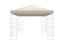 habeig Pavillon-Ersatzdach Beige PVC-Beschichtung Wasserdicht Bild 2