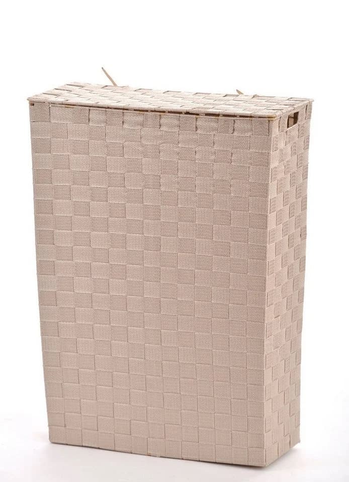 Lycce Nischen-Wäschekorb Stoff Geflochten Beige - Bild 2