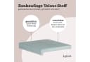 Lycce Bankauflage Klemmkissen 1 Leiste Blau Velour Bild 1