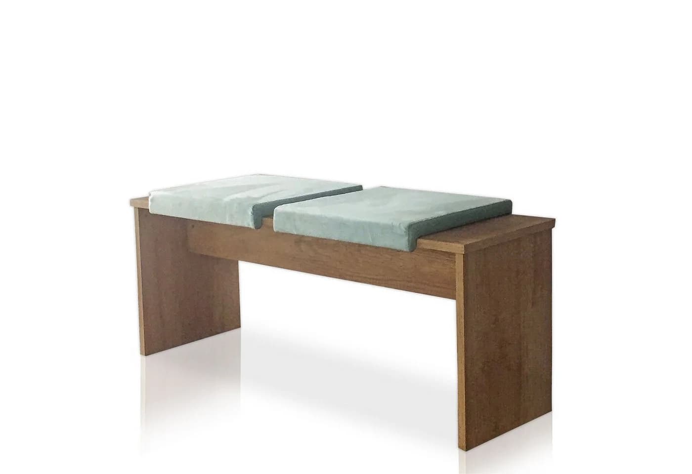 Lycce Bankauflage Klemmkissen 1 Leiste Blau Velour - Bild 2