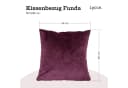Lycce FUNDA Retro Samt Kissenbezug Berry 40x40 cm Bild 3