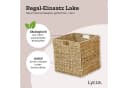 Lycce Regalkorb Kallax Einsatz Seegras Schwarz 33x33x33 cm Bild 1