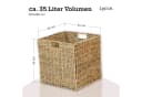 Lycce Regalkorb Kallax Einsatz Seegras Schwarz 33x33x33 cm Bild 3