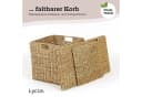 Lycce Regalkorb Kallax Einsatz Seegras Schwarz 33x33x33 cm Bild 5