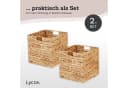 Lycce Regalkorb Kallax Einsatz Wasserhyazinthe Natur 2er Set Bild 1