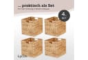 Lycce Regalkorb Kallax Einsatz Wasserhyazinthe Natur 4er Set Bild 1