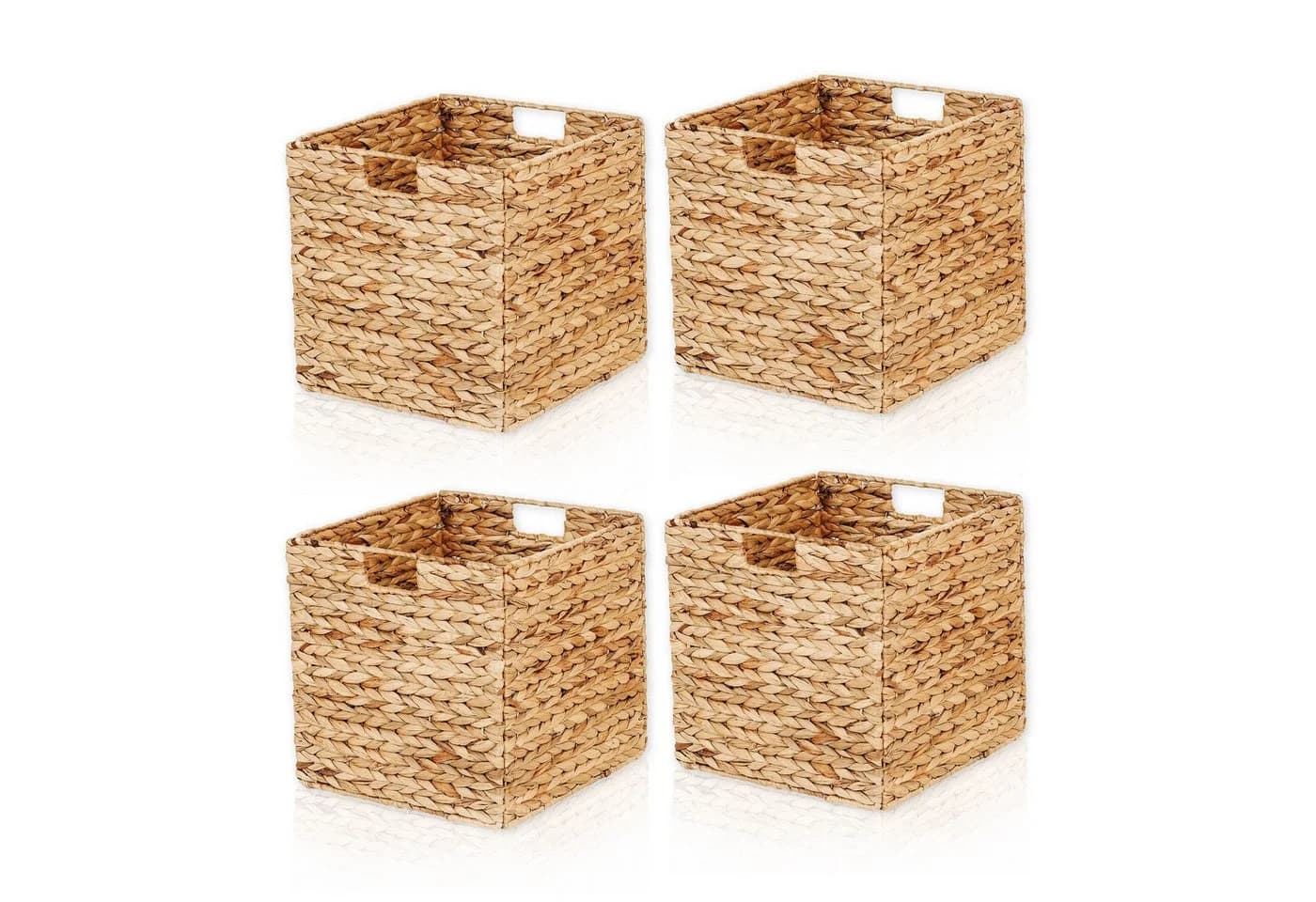 Lycce Regalkorb Kallax Einsatz Wasserhyazinthe Natur 4er Set - Bild 2