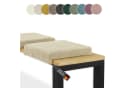 LYCCE Bankauflage Klemmkissen 1 Leiste Beige Cordstoff Bild 2