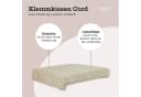 LYCCE Bankauflage Klemmkissen 1 Leiste Beige Cordstoff Bild 3
