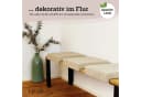 LYCCE Bankauflage Klemmkissen 1 Leiste Beige Cordstoff Bild 5