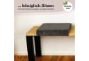LYCCE Bankauflage Klemmkissen 1 Leiste Grau Cordstoff Bild 4
