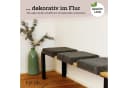 LYCCE Bankauflage Klemmkissen 1 Leiste Grau Cordstoff Bild 5