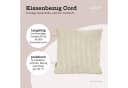 Lycce Dekokissen Kissenbezug Cordstoff Beige 40x40cm Bild 3