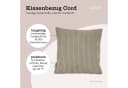 Lycce Dekokissen Kissenbezug Cordstoff Taupe 40x40cm Bild 3