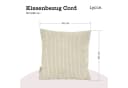 Lycce Dekokissen Kissenbezug 2er Set Cord Stoff 40x40 cm Bild 3