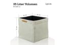 Lycce Regalkorb Kallax Boxen Cord 4er Set Beige Faltbar Bild 3