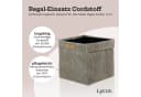 Lycce Regalkorb Kallax Cord Box Taupe Faltbar Bild 1