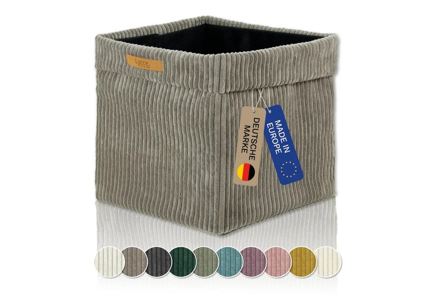Lycce Regalkorb Kallax Cord Box Taupe Faltbar - Bild 2