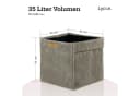 Lycce Regalkorb Kallax Cord Box Taupe Faltbar Bild 3