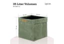 LYCCE Aufbewahrungsbox Cord Faltbar Salbeigrün für Ikea Kallax Bild 3