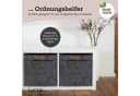Lycce Regalkorb Kallax Boxen Cord 4er Set Beige Faltbar Bild 5