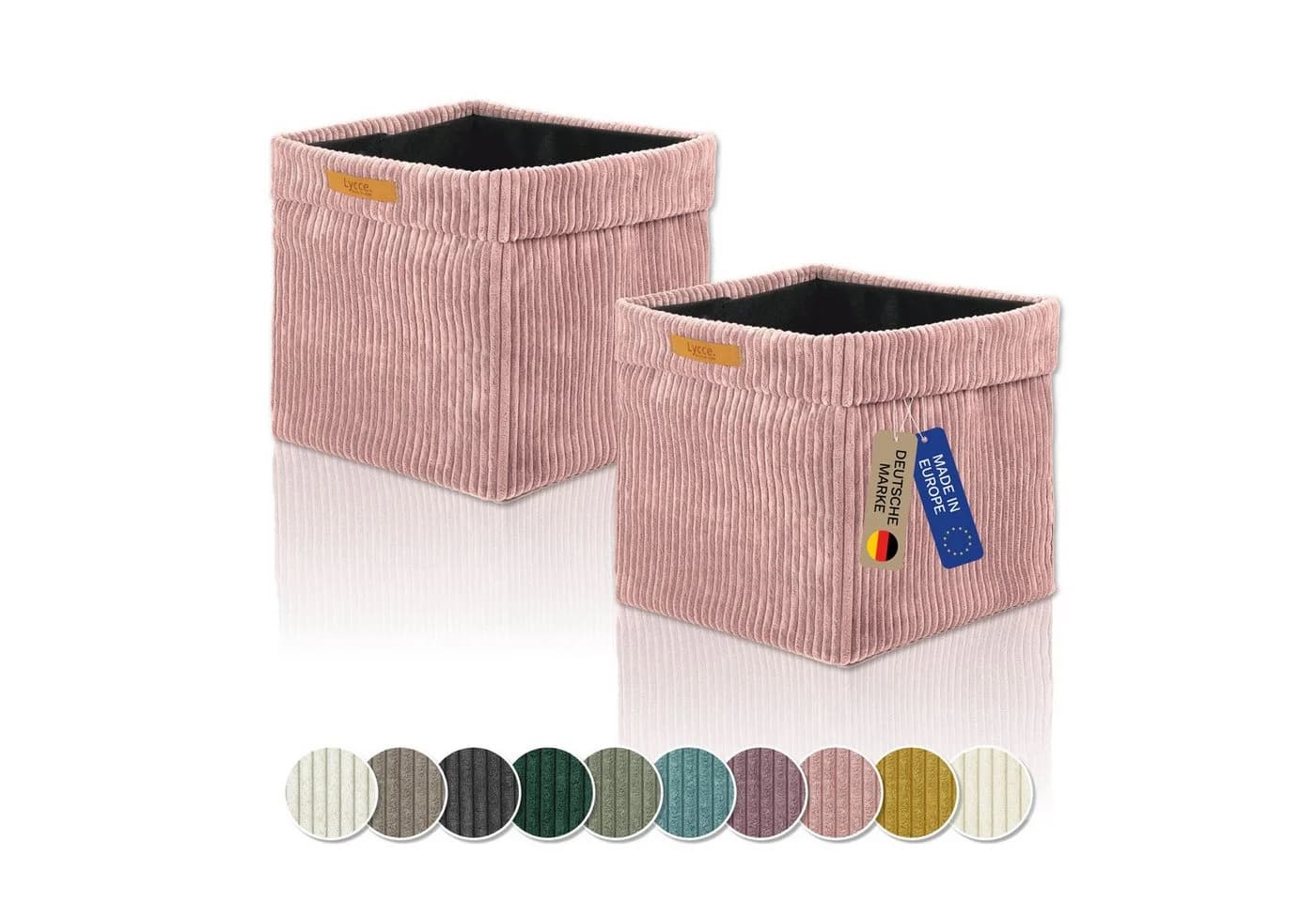 Lycce Kallax Boxen Cord, faltbare Aufbewahrungsboxen 33x33xH31cm - Bild 2