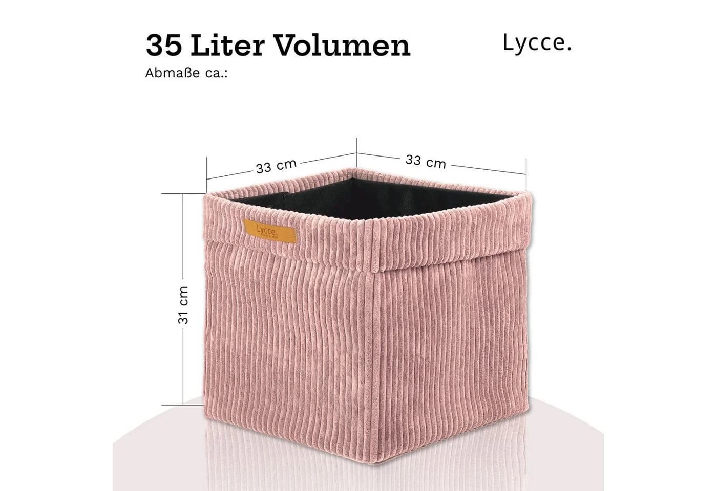 Lycce Kallax Boxen Cord, faltbare Aufbewahrungsboxen 33x33xH31cm - Bild 5
