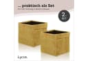 Lycce Aufbewahrungsbox Cord 2er Pack Senfgelb für Ikea Kallax Bild 5